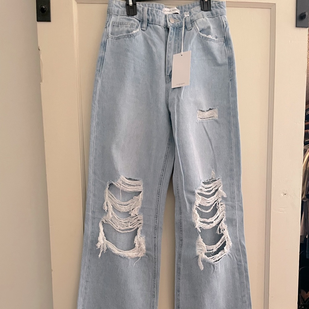 Flying Monkey Distressed 90s wide leg fit